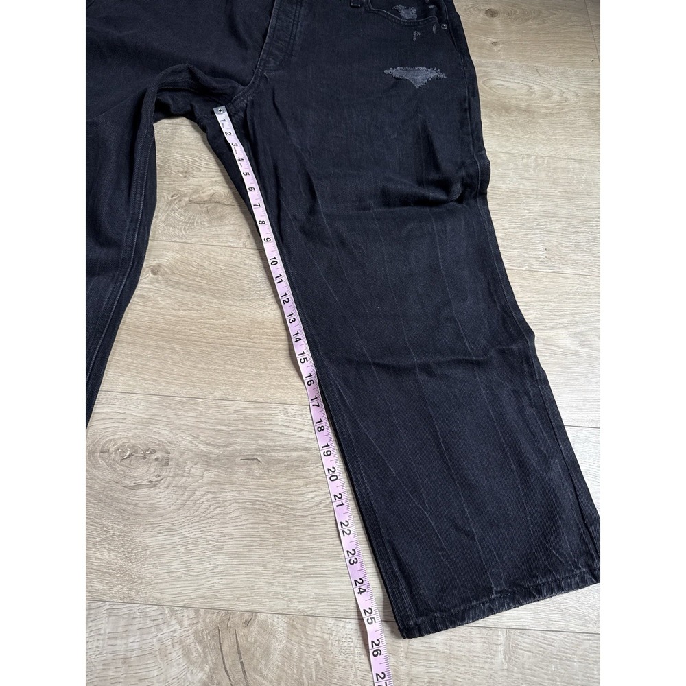 NWT Womens‎ Old Navy High Rise Slouchy Straight Black Jeans Distressed Size 18 - Picture 6 of 14